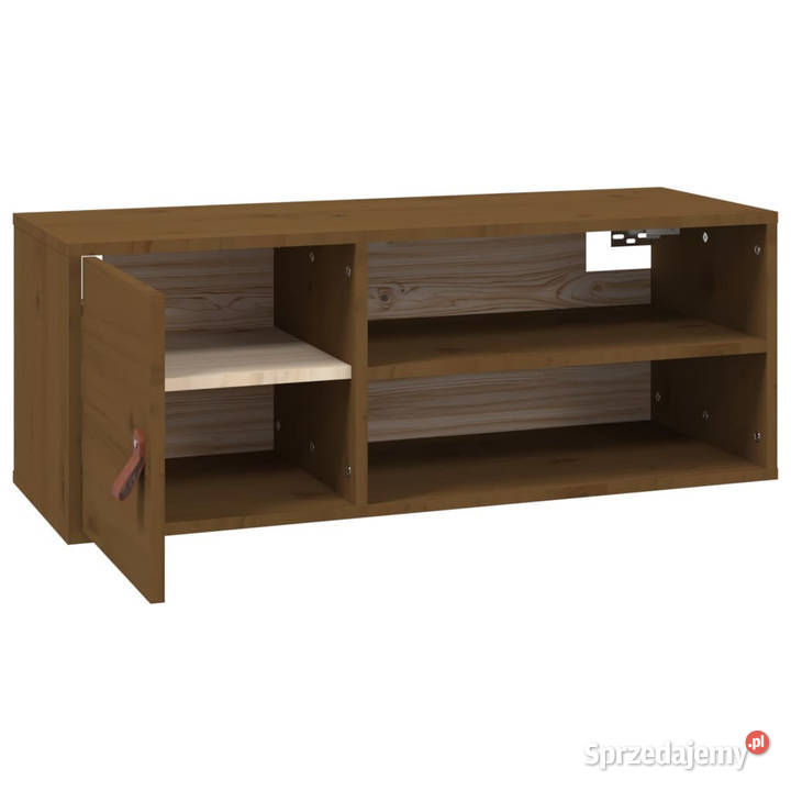 Szafka ścienna miodowy brąz 80x30x30 lite drewno mazowieckie Warszawa