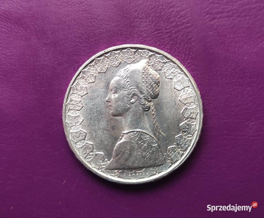 Moneta Włochy 500 lirów 1966 R Statki Kolumba