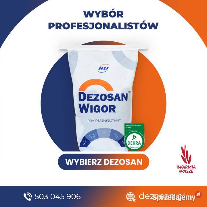 Dezosan Wigor Sucha dezynfekcja ściółki paleta
