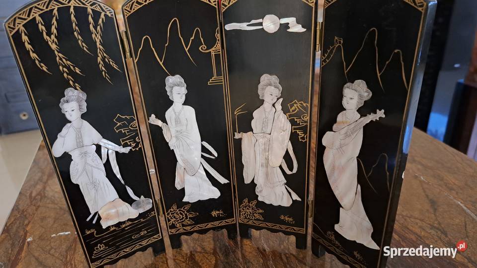 parawan z laki antyk masa rękodzieło 30x26 Warszawa