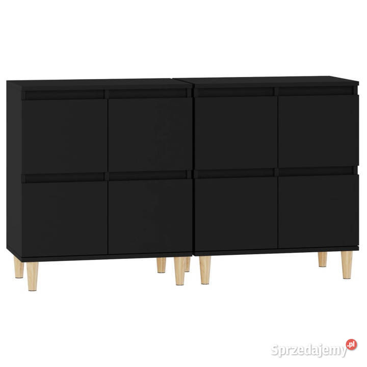 Komody 2 czarne 60x35x70 materiał drewnopochodny Warszawa