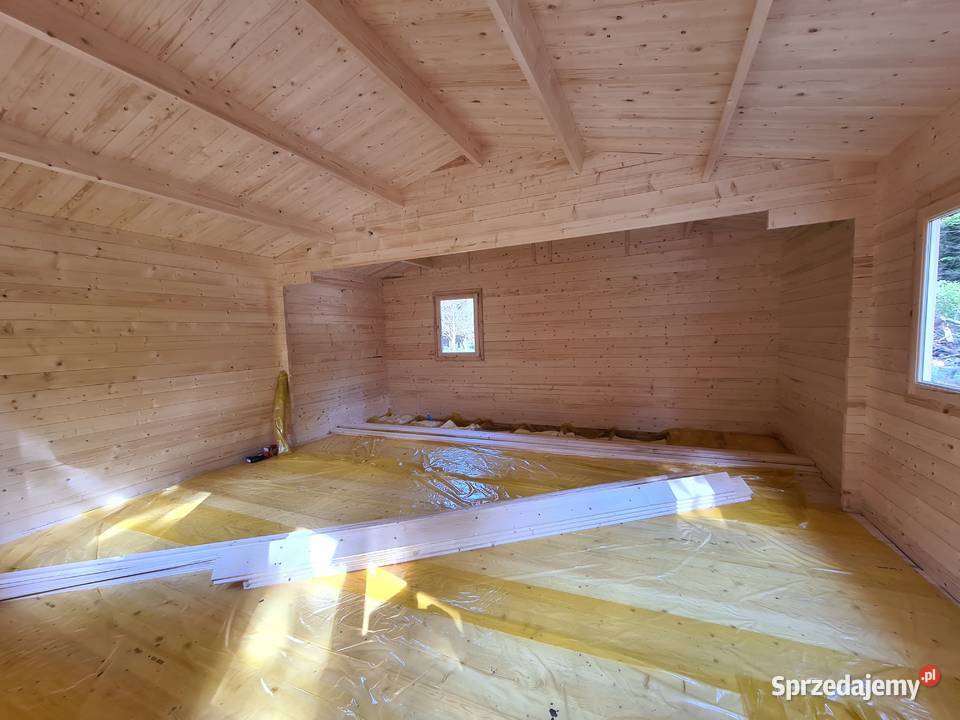 Drewniany domek letniskowy Majka 6x6 32 m Mrągowo sprzedam