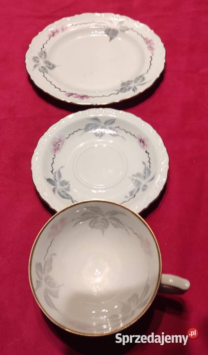 SECESYJNY ZESTAW ŚNIADANIOWY TRIO