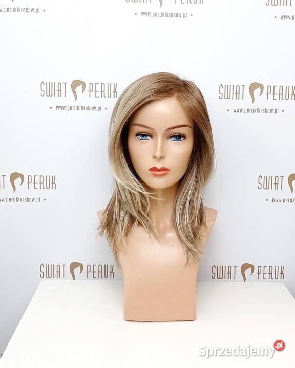 Półdługa termoodporna peruka syntetyczna świętokrzyskie Ostrowiec Świętokrzyski