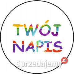 Okrągłe naklejki z Twoim napisem 200 20 mm Kamionna