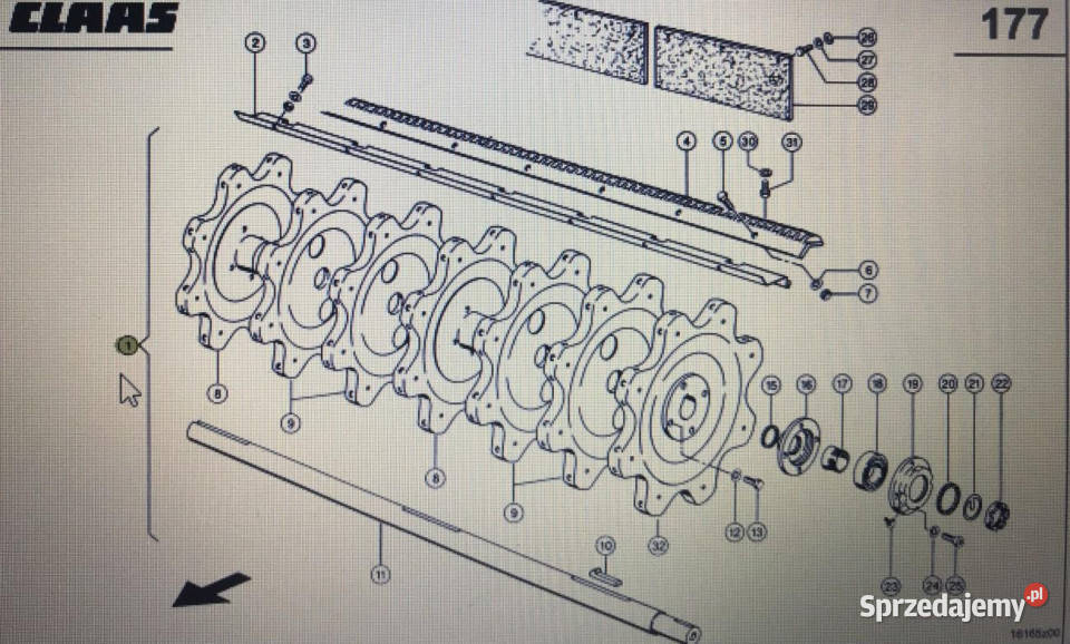 CLAAS 00 0777 285 0Claas Lexion bęben wielkopolskie