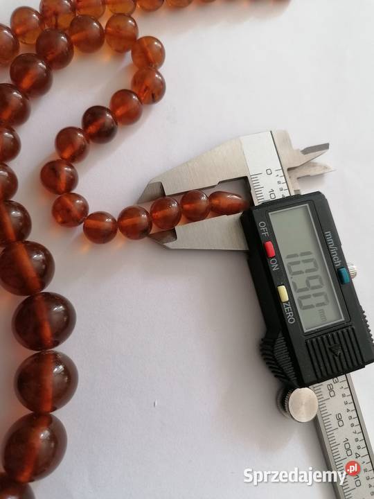 Naszyjnik Bursztyn Kulki Vintage Naszyjniki Białystok