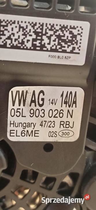 VW GOLF VIII 8 HB ALTERNATOR 20 TDI 2024 osobowe sprzedam