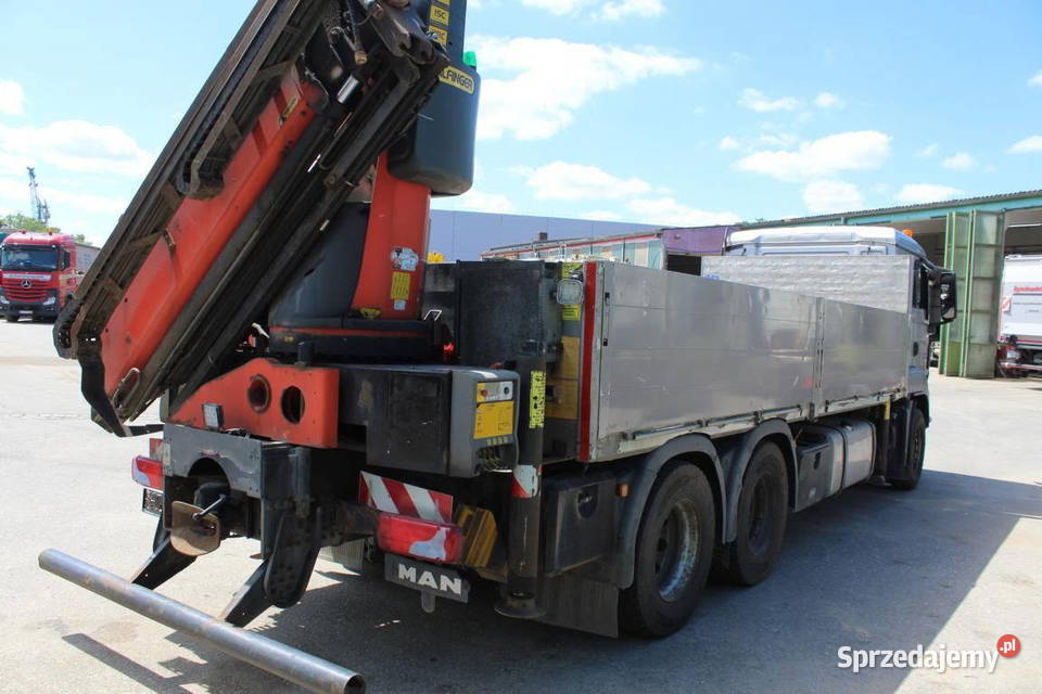 Budowlany 6x4 skrzynia z dzwigiem Palfinger MAN kabina sypialna Warszawa sprzedam