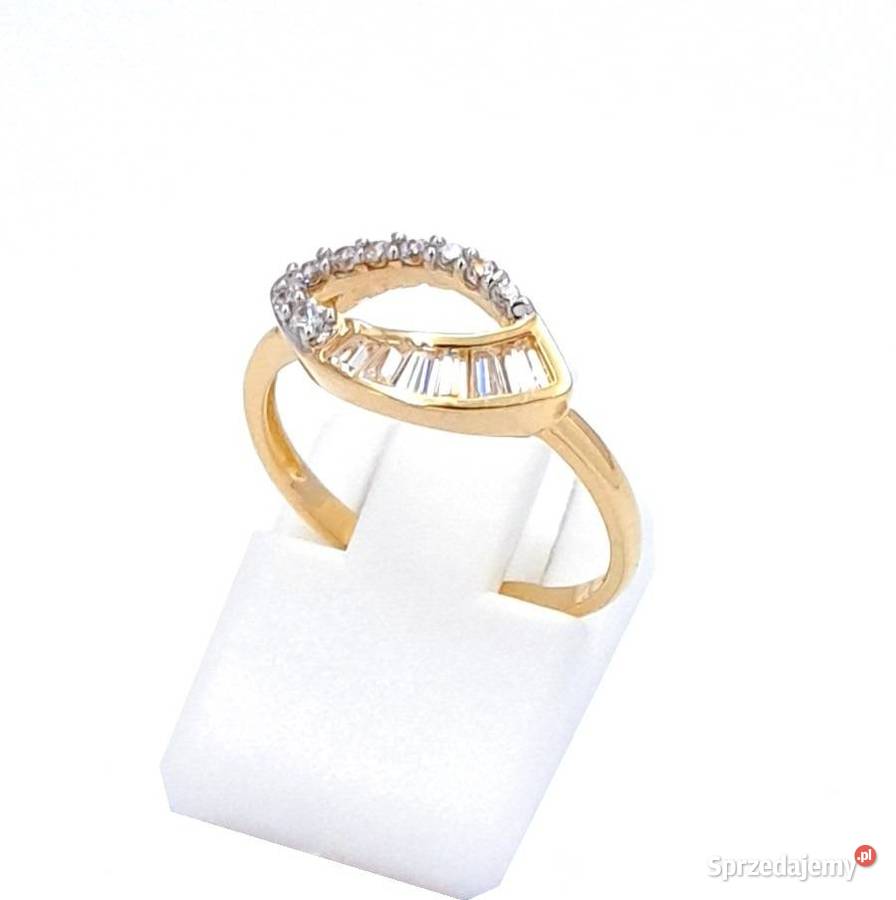 Pierścionek r11 Złoty pr585 Subtelny Z621 złote wielkopolskie Poznań