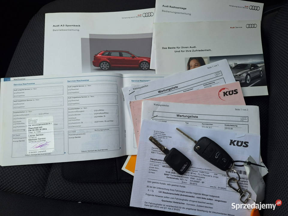 Audi A3 16MPi STAN KLiMAtronik podgrzew fotele czujnik zmierzchu Olsztyn