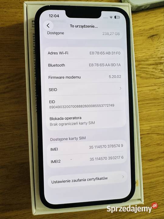 Apple iPhone 13 256GB komplet 3 etui Brzezinki