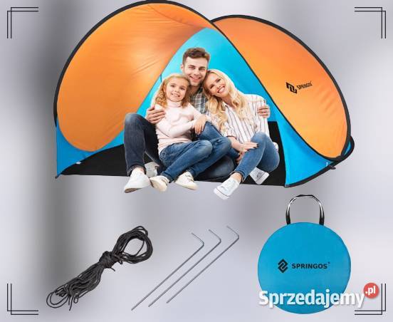 NAMIOT PLAŻOWY SAMOROZKŁADAJĄCY Parawan 200x120 Zielona Góra