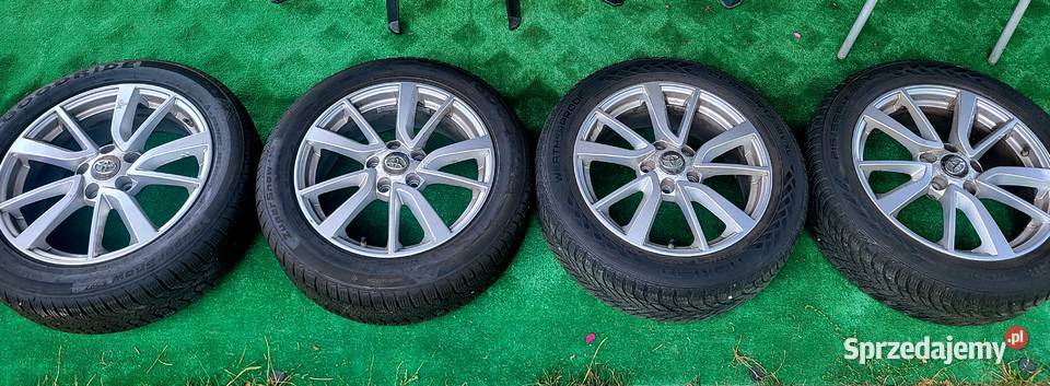 Alufelgi 4 koła Toyota 17 5x114 opony zima Kraków