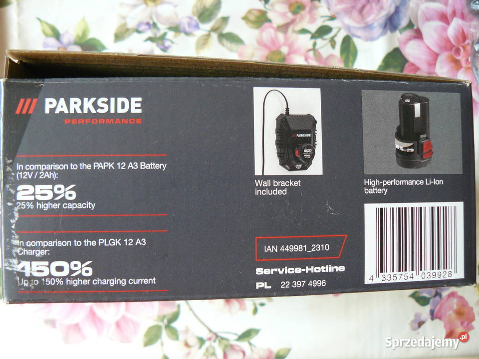 Akumulator z ładowarką Parkside 12v gwarancja Nowa Sól