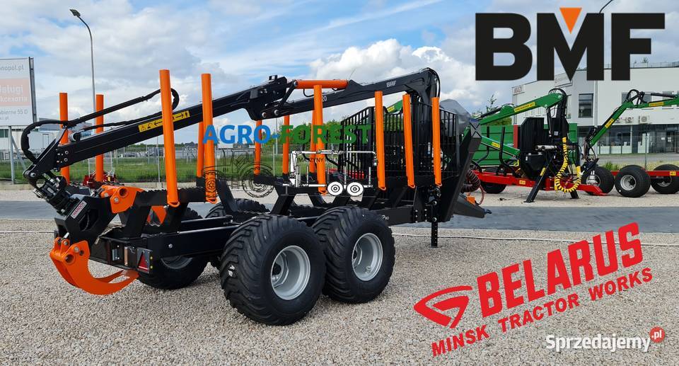 Nowa Przyczepa Leśna BMF 10T2Pro720 72m 6Par 10T Motoryzacja lubuskie Sulęcin