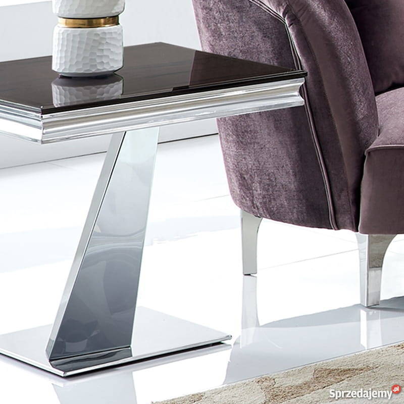 Stolik kawowy glamour Cameron 60x60x58 blat