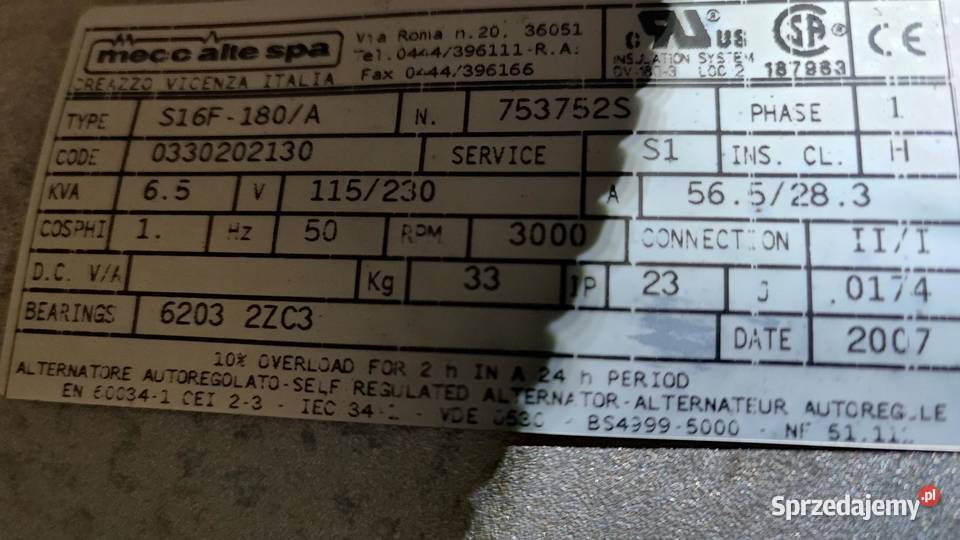 Agregat prądotwórczy diesel Lombardini Gesan