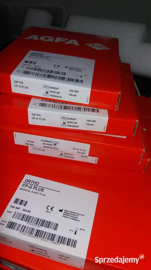 Klisze błony do zdjęć RTG Agfa Ortho CpG Plus Lublin