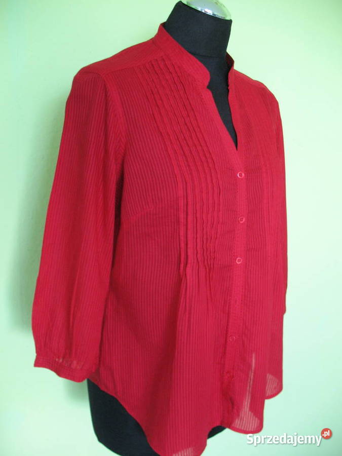 Bluzka czerwona bawełna 42 XL biust 106 czerwony Siedlce