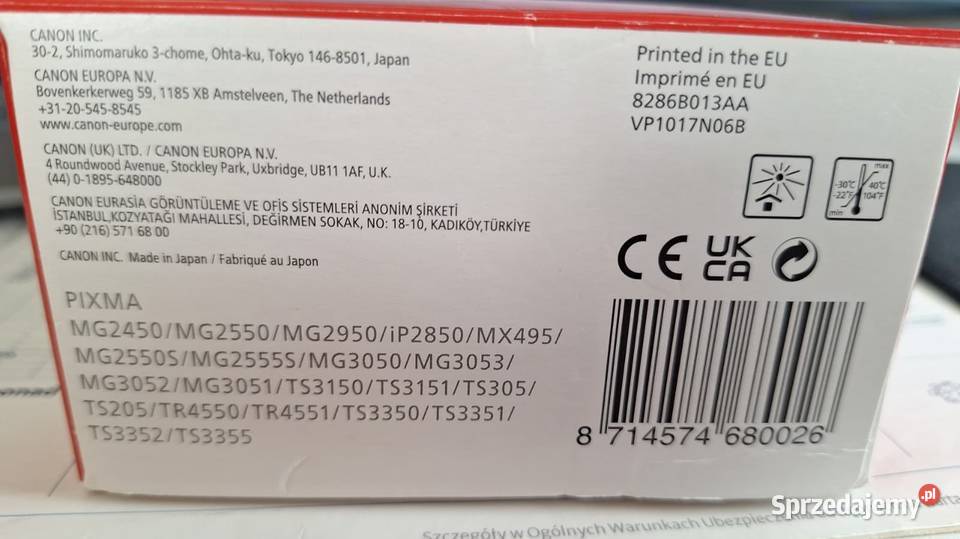 Tusz Cartridge Canon Pixma PG545XL Black i Oława