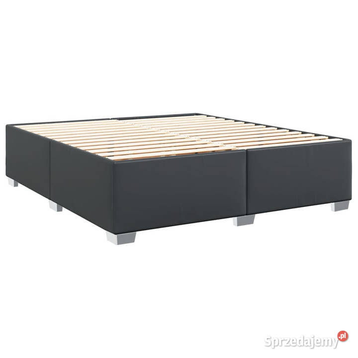 Rama łóżka czarne sztuczna skóra 200x200 200cm mazowieckie sprzedam