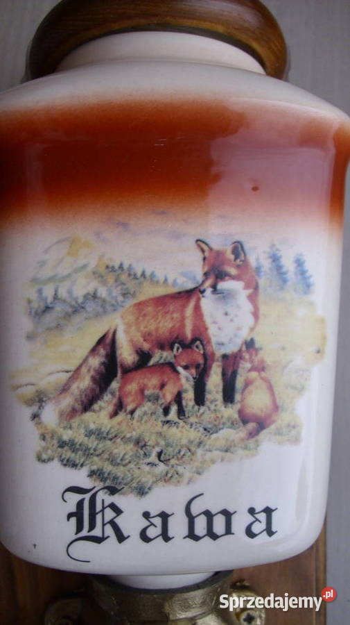 Młynek do kawy z lisami wiszący Świnoujście