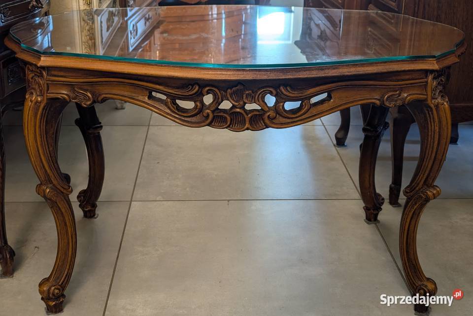 Piękny stolik ludwikowski orzech sklep Dąbrowa Dąbrowa Górnicza