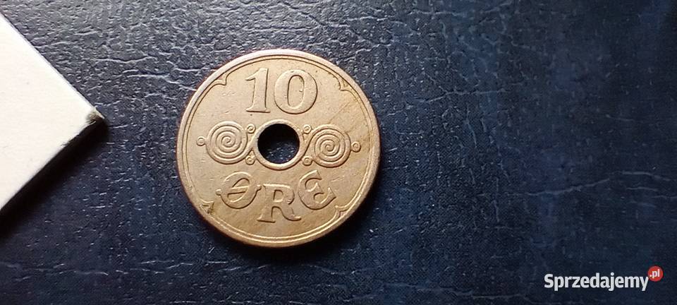 Stare monety 10 ore 1933 Dania Lesko