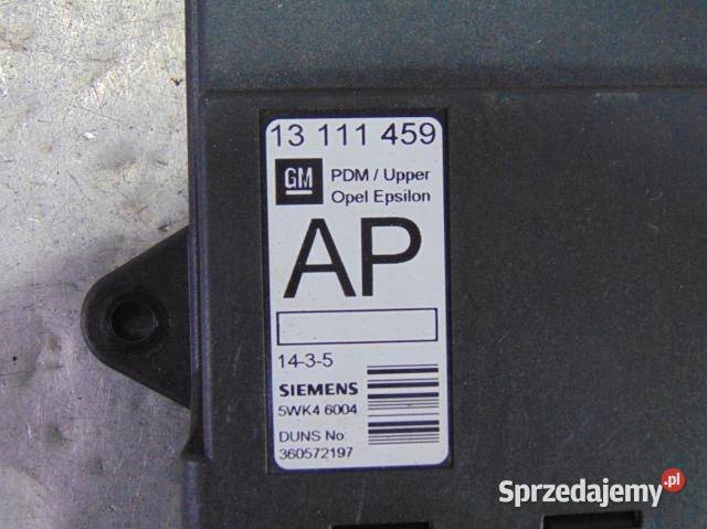 MODUŁ STEROWNIK DRZWI VECTRA C SIGNUM 13111459