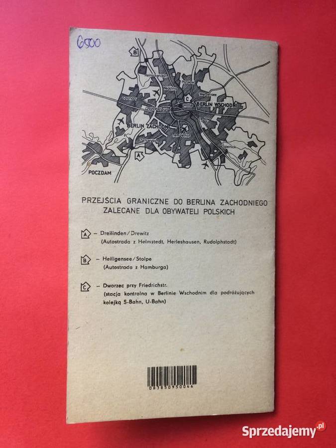 2609 Informator Turystyczno Handlowy Berlin Szczecin sprzedam