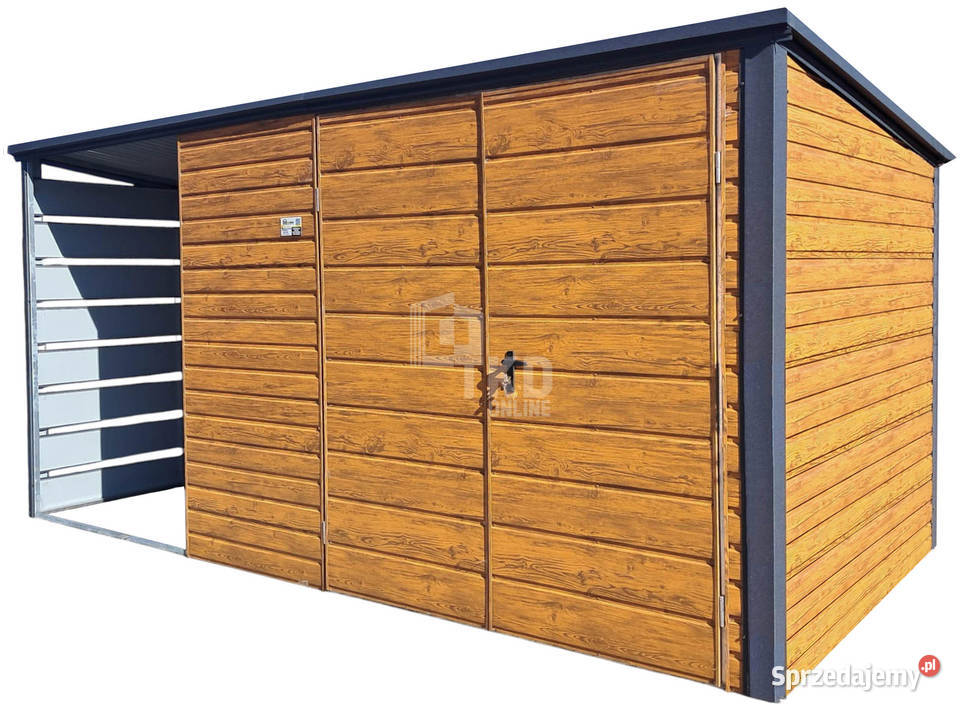 Schowek domek ogrodowy 35x2m wiata 15m Brama