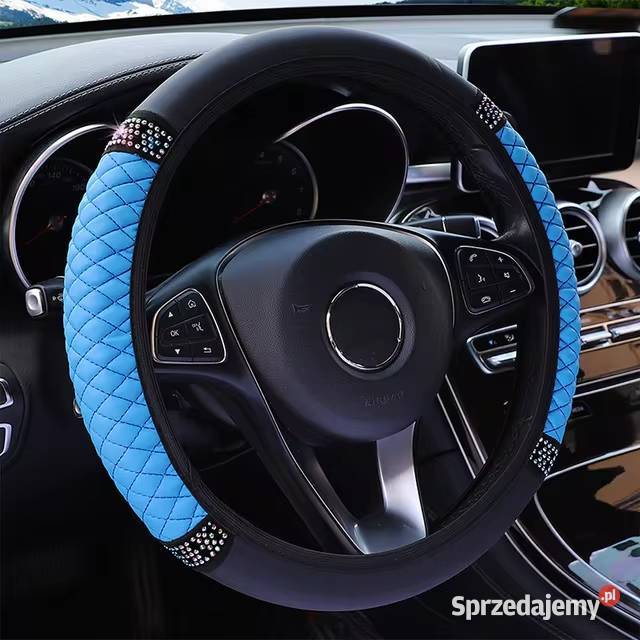 Stylowy pokrowiec na kierownice z diamentami Kierownice
