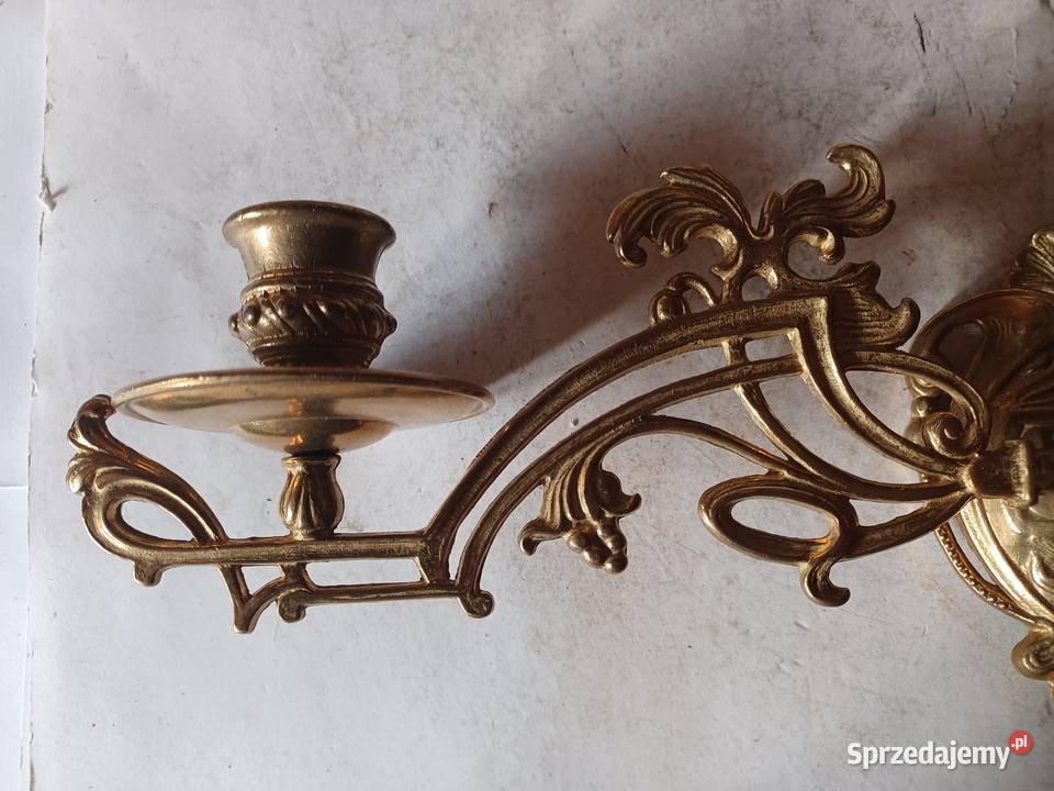 Pianino Świecznik do pianina Mosiądz Kolekcja wielkopolskie Poznań