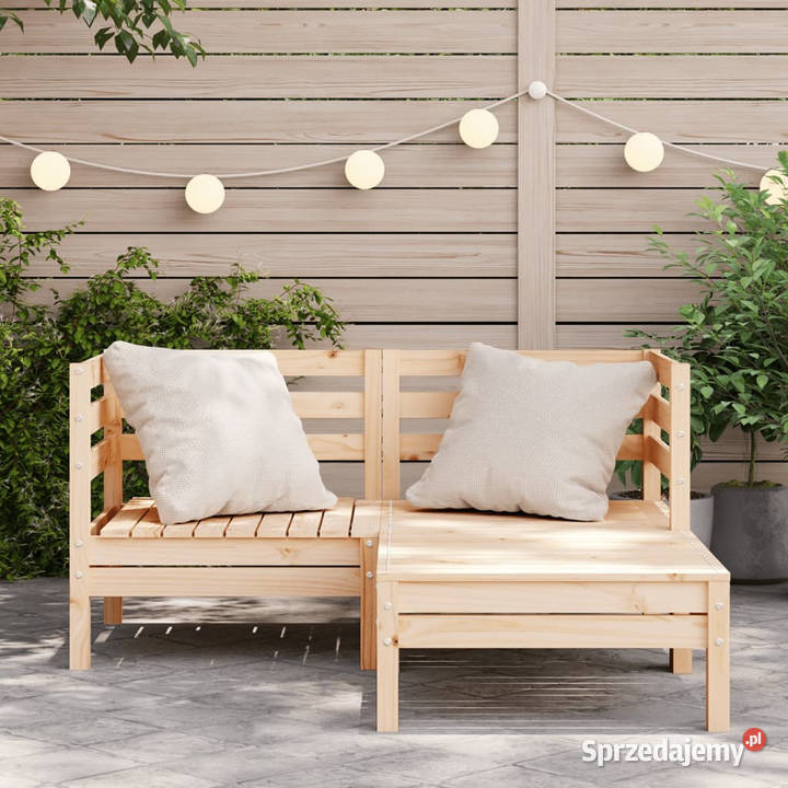 Ogrodowa sofa 2osobowa z podnóżkiem lite drewno Krzesła ogrodowe mazowieckie Warszawa