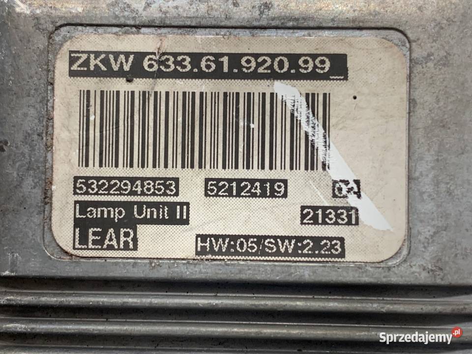 MODUŁ SKRĘTU REFLEKTORA VOLVO S80 II 532294853