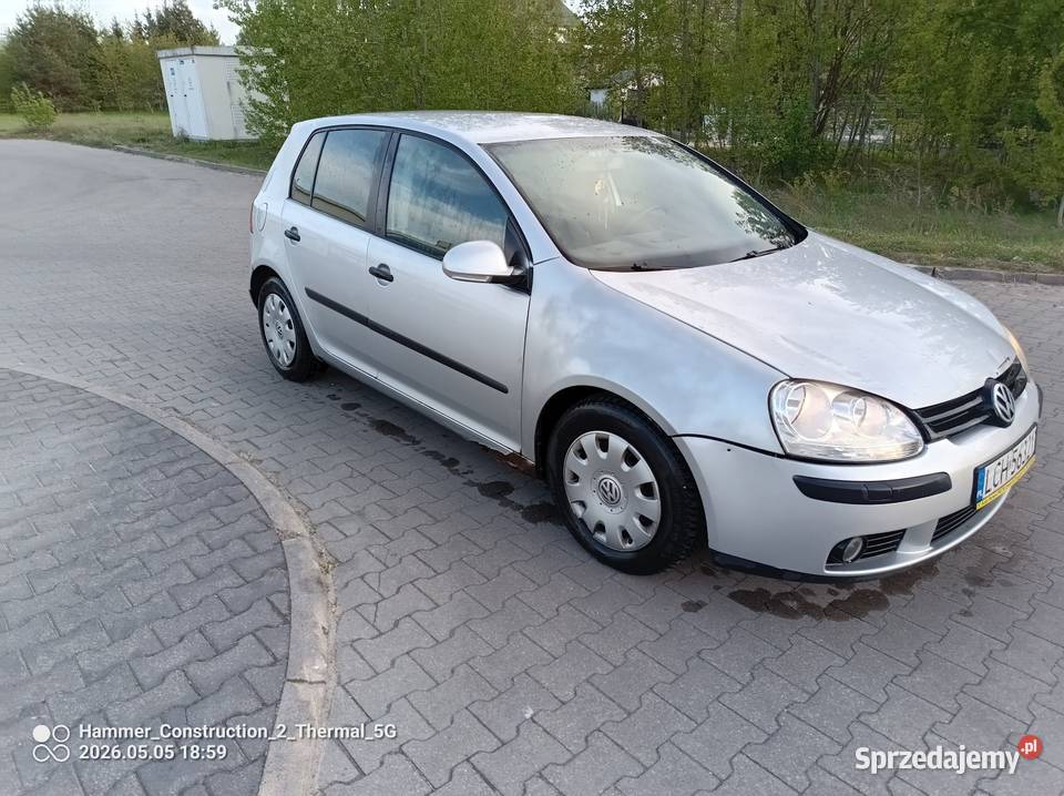 VW Golf 5 1 9 TDI 105 nieuszkodzony Samochody osobowe Włodawa