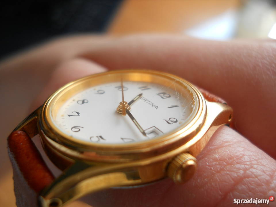 Zegarek damski Certina EOL złoty z datownikiem Inowrocław