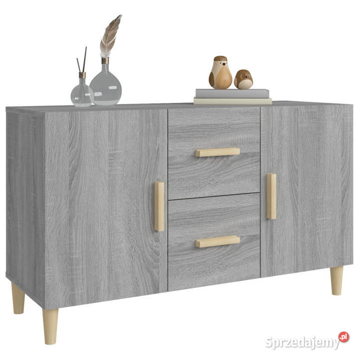 Komoda szary dąb sonoma 100x36x60 materiał Komody Warszawa