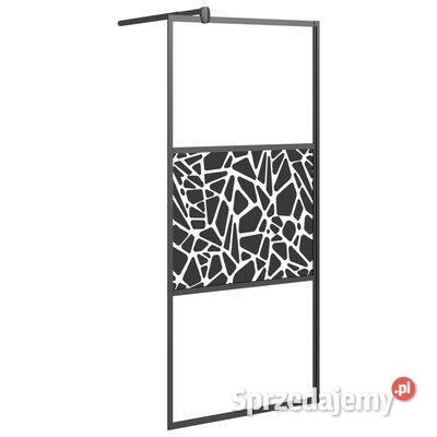 Ścianka prysznicowa z półką czarna 80x195 ESG i Warszawa sprzedam
