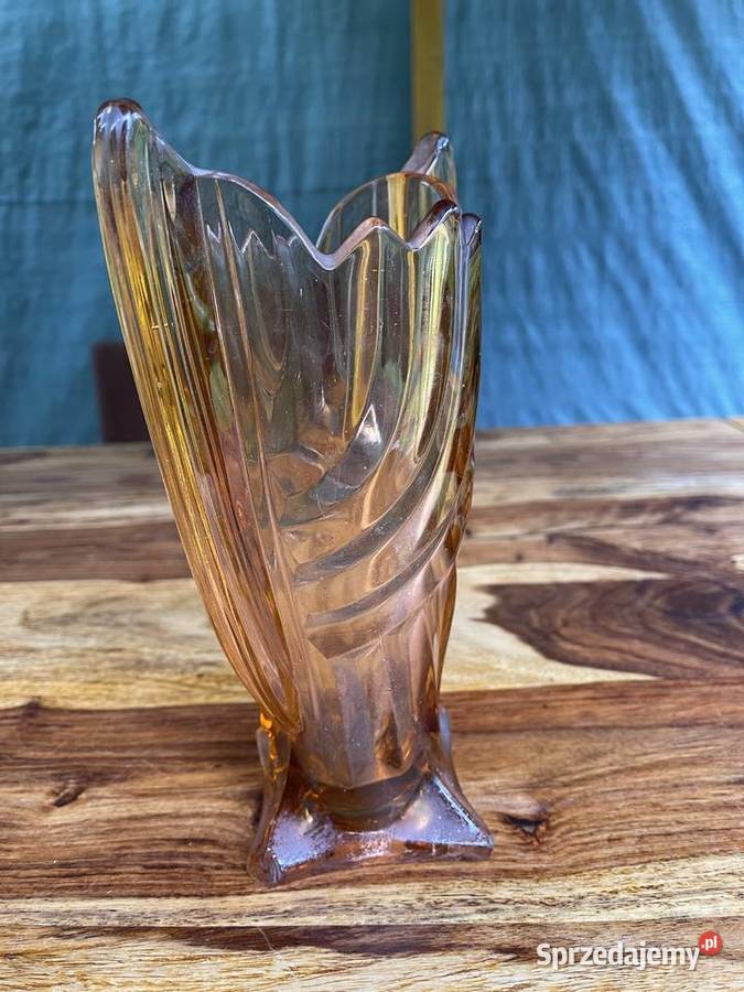 Wazon Uszak wazony 2 sztuki Huta Niemen Porcelana i szkło Łódź