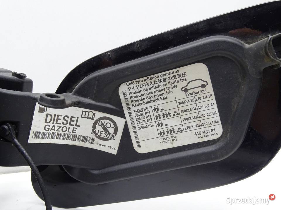 KLAPKA WLEWU PALIWA KOREK 1K0010497C VW GOLF VII