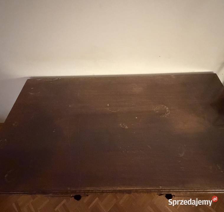 Przepiękne przedwojenne 1936 biurko art deco kujawsko-pomorskie Toruń