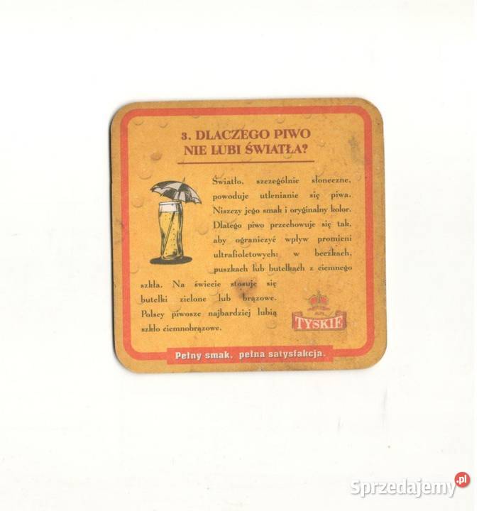 Tyskie podstawka do piwa 30 Gliwice sprzedam