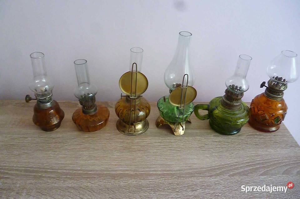 LAMPKI NAFTOWE KOMPLET 6 SZTUK Kraków sprzedam