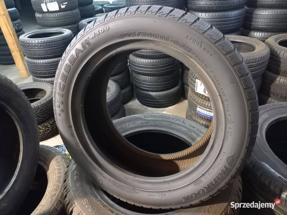 2x Opona UŻYWANA ZIMOWA 20550R15 HANKOOK 79 Pozostałe Zaścianki sprzedam