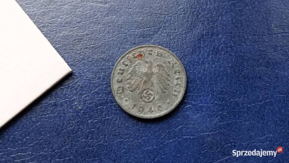 Stare monety 1 fenig 1940 D Niemcy Lesko