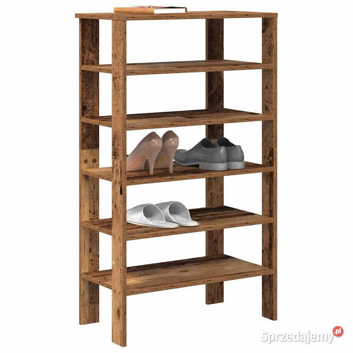 Półka na buty stare drewno 61x32x105 WM859867 Na buty mazowieckie Warszawa