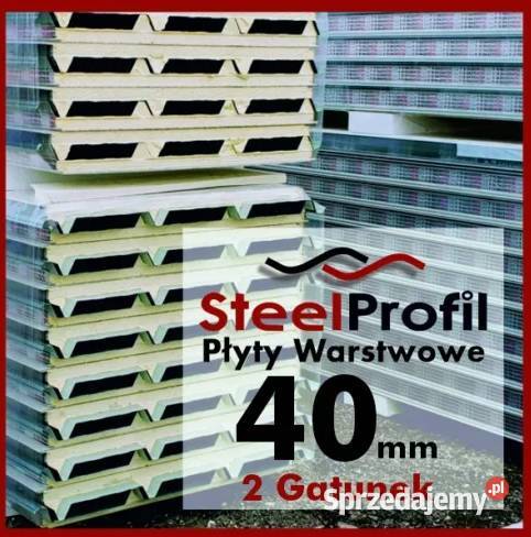 Płyta warstwowa dachowa PIR 40 2gatunek dolnośląskie Wrocław