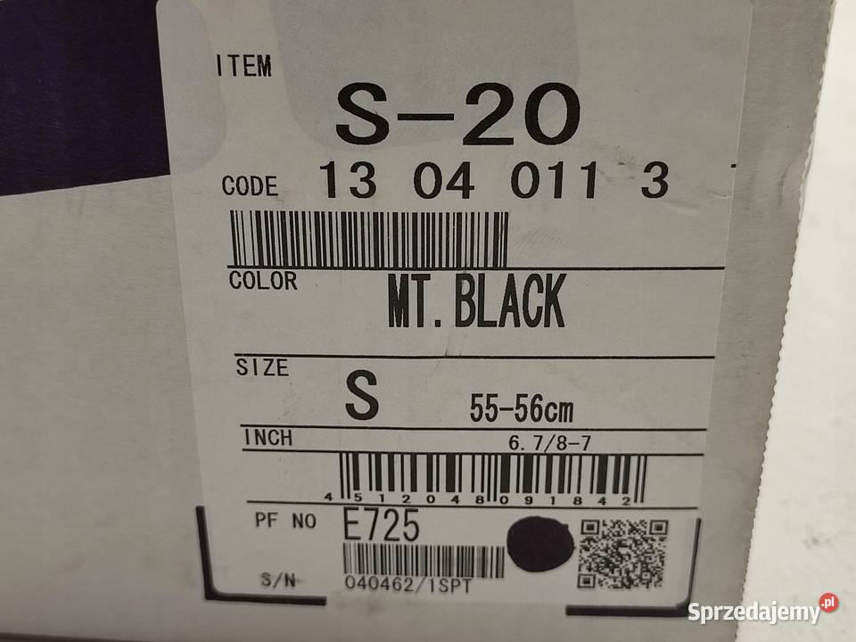 KASK S20 S20 BLACK MAT ROZMIAR S SHOEI NOWY sprzedam